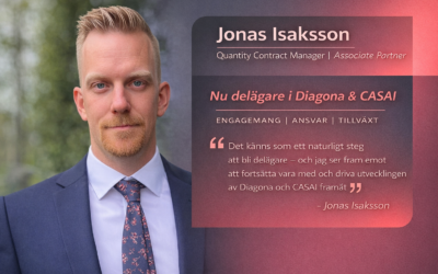 Jonas Isaksson blir delägare i Diagona